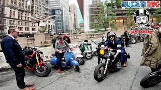 POV start of Distinguished Gentleman's Ride in New York City 2024  - Grand Central Terminal v2061