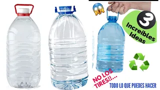 3 Increíbles Ideas Útiles para el Hogar Reutilizando GARRAFAS DE AGUA| Ideas With PLASTIC BOTTLES ♻️