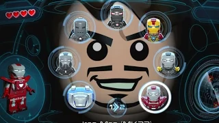 LEGO Marvel's Avengers (Vita) - All Playable Iron Man Suits Unlocked (Showcase)