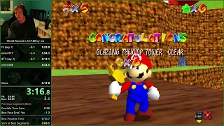 Super Mario 64: The Green Stars 0 star speedrun in 5:11.63 [WR]