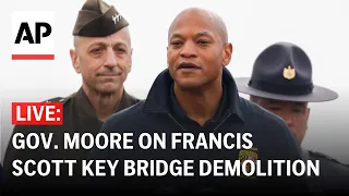 LIVE: Maryland Gov. Wes Moore updates on Baltimore bridge demolition