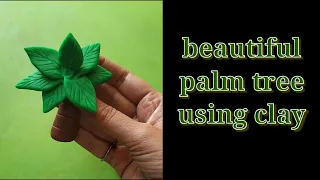 Palm tree making with clay/how to make clay palm tree/clay art
