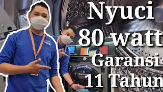 Review Mesin cuci samsung WD11T754DBX/SE. Mesin cuci sekaligus pengering sampai 100% tanpa matahari