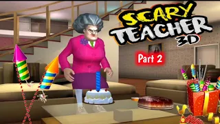 Diwali Special Scary Teacher 3D Prank Gameplay Part 2 || Guptaji Or Misraji ||