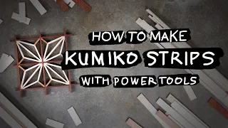 How To | Make Kumiko Strips with Power Tools – DIY Woodworking Tutorial