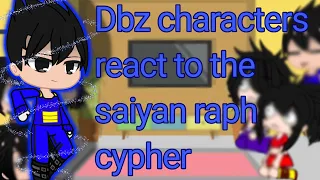 Some of the dbz characters react to the saiyan cypher//read desc.//