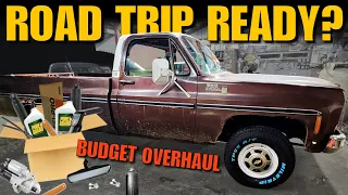 Big Block Chevy SQUAREBODY Truck Gets BUDGET OVERHAUL — Ready for 1,100 Mile Road Trip?!