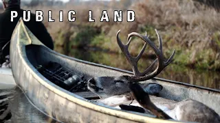 BIG BUCK Takes a Boat Ride - Public Land Bowhunting