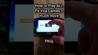 Play ALL Ps Vita Games + Much More with PKGj #psvita #psp #emulation