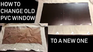 How to replace old vinyl window film