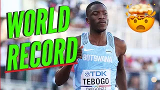 Letsile Tebogo Smashes the World Junior 100M World Record in 9.91