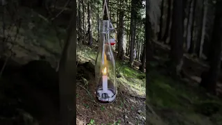 Survival lifehacks:Lamp for wilderness🌲 #outdoors #bushcraft #survival #camp #forest