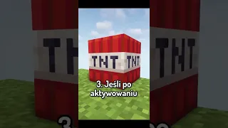 4 CIEKAWOSTKI o TNT w Minecraft #shorts