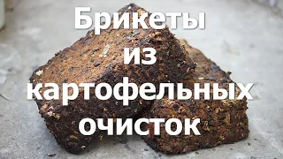 Как делать топливные брикеты из картофельных очисток #32