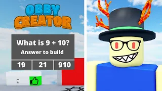 If Obby Creator Was MADE By a TEACHER!