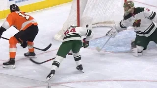 Nolan Patrick goes between own legs for fantastic finish