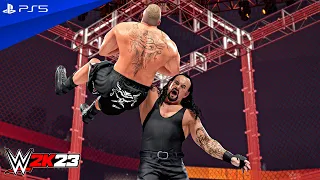 WWE 2K23 - The Undertaker vs. Brock Lesnar - Hell in a Cell Revenge Match | PS5™ [4K60]