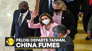 US House Speaker Nancy Pelosi departs from Taipei as furious China holds military drills | WION