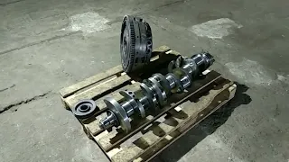 Balancing the crankshaft of the YaMZ 238 engine