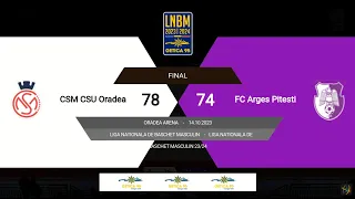 LNBM Getica 95 2023-2024: CSM CSU Oradea - FC Argeș