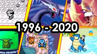 Todos os Jogos Oficiais de Pokemon - 1996 a 2020 - Com Gameplay