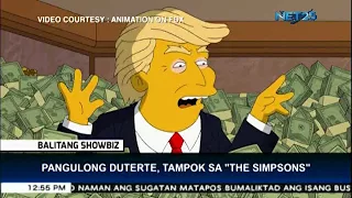 President Duterte's handshake with US President Trump featured in "the Simpsons"