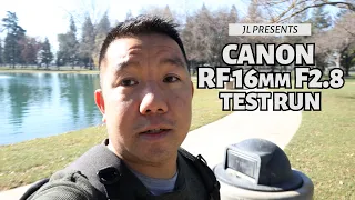 Canon 16mm F2.8 Video Test on the EOS-R