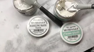 Stamperia cream paste vs. modeling paste