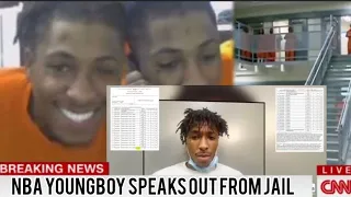 Nba Youngboy Responds From Jail | I'm innocent | Family Says He's In Good Spirits | 23hour Lockdown