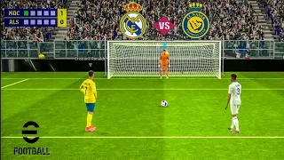 Ronaldo VS Vinicius Junior ! Al Nassr VS  Real Madrid ! Penalty Shootout ! eFOOTBALL 2024 MOBILE