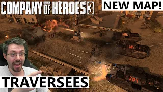 EPIC BATTLE!!! Traversées(New Map) 4v4 - Company of Heroes 3