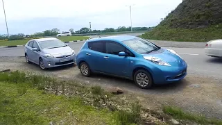 Nissan leaf сравнение дальности 24квт с 30квт при почти одинаковой остаточной емкости батареи!