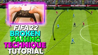 This PASS is BROKEN in FIFA 22 | DRIVEN LOB PASSING TECHNIQUE | FIFA 22 PASSING TUTORIAL