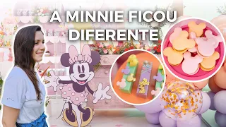 MONTAMOS UMA FESTA COM TEMA MINNIE, NADA COMUM!! | Mania de Fita