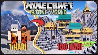 100 Hari Minecraft Tapi di Zaman Batu 🗿 - Bertahan Hidup di Dunia Batu !