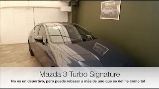 Mazda 3 HB Turbo 2021. No es deportivo, pero puede rebasar a uno que otro que se definan así.