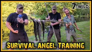 Survival Angeltraining für 7 vs. Wild - Ist das der Gamechanger? - Bushcraft Angeln Fischen