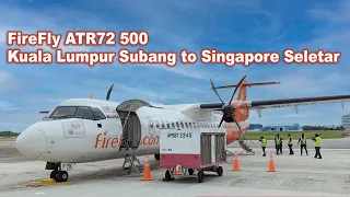 FireFly ATR72 500 Kuala Lumpur Subang to Singapore Seletar