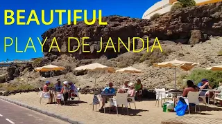 Playa de Jandia FUERTEVENTURA Spain 2024 🇪🇸 🔴 NEW Walking Tour in Canary Islands [4K UHD]