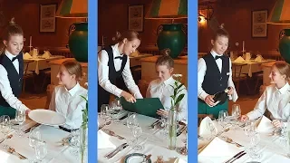 Waiter training: Steps of Service.  Live recording of waiting tables! Restaurant training video!