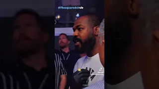 “You Don’t Want No Smoke” Jon Jones and Francis Ngannou Stare Off