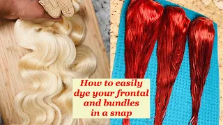 How to properly water color your bundles and frontal