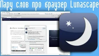 Пару слов про браузер Lunascape