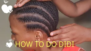 How to do Yoruba didi as protective hairstyle (inner weaving)