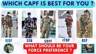 Which CAPF is Best for You ? What should be Your Force Preference | CAPF AC Force Preference #capfac