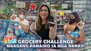 GROCERY CHALLENGE | MAAGANG PAMASKO SA MGA NANAY! | Love Angeline Quinto