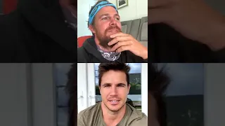 Stephen Amell Instagram Live with Robbie Amell_ Code 8