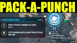 How to "pack a punch a weapon to level 1" | MWZ "firepower" mission Guide