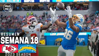 Kansas City Chiefs vs. Los Angeles Chargers | Semana 18 NFL 2023 | NFL Highlights Resumen en español