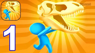 Dig Dinosaur! - Gameplay Walkthrough Part 1 Dig Deep Dinosaur Museum (Android, iOS)